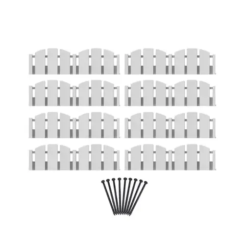 Dimex 3600WT-10-6 No Dig Decorative Landscape Edging Kit, White Adirondack Style, 10 Ft.