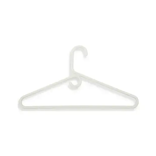 Hanger 8" H X 15.75" L Plastic White White