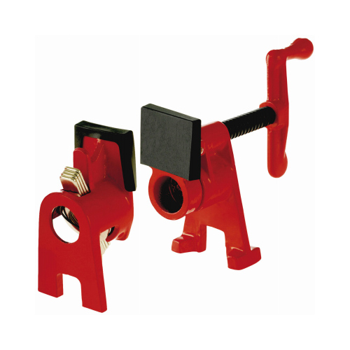 Pipe Clamp 2.13" D H Black/Red