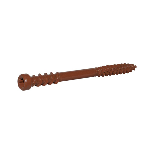 Composite Deck Screws No. 10 X 3" L Star Flat Head 1 lb Red