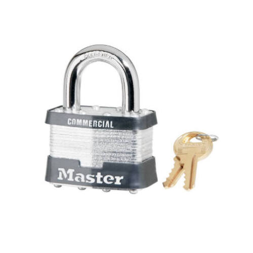 Laminated Steel Padlock Silver