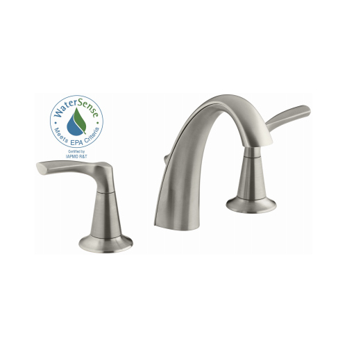 Kohler R37026-4D1-BN Widespread Bathroom Sink Faucet Brushed Nickel 8" to 16" Brushed Nickel