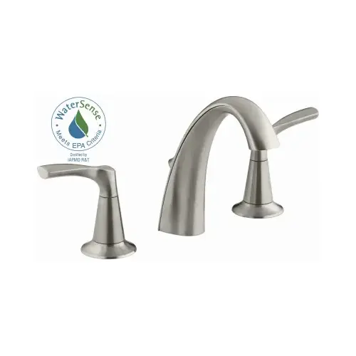 Widespread Bathroom Sink Faucet Brushed Nickel 8" to 16" Brushed Nickel