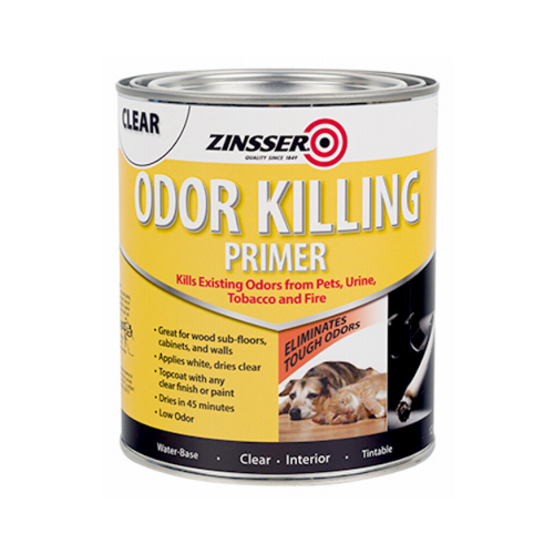 Odor Killing Primer Clear Water-Based Acrylic 1 qt Clear