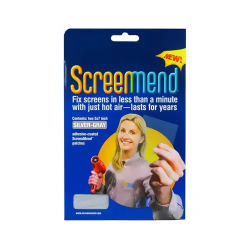 Screenmend 857101004549 Screen Repair Patch Silver Aluminum 5" W X 7" L Silver