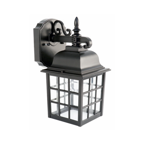 Feit Electric 73897 Outdoor Security LED Lantern, 11-Watts, 8-In. Black  pair