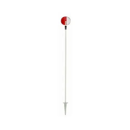 Driveway Marker 72" Round Red/White Red/White