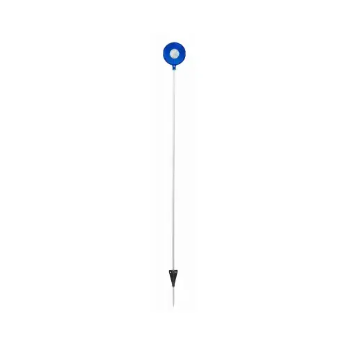 NuVue 2664 Driveway Marker 46" Round Blue/White Blue/White