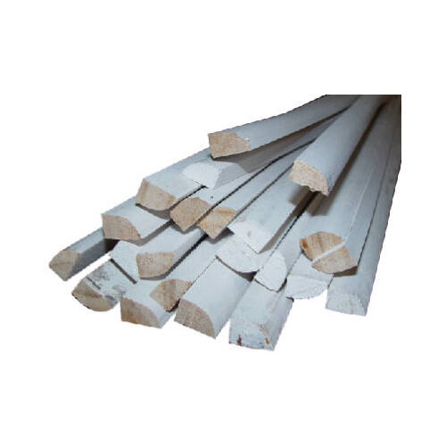 Alexandria Moulding 0W126-93096C1-XCP10 Molding 7/16" H X 8 ft. L Prefinished White Pine Prefinished - pack of 10