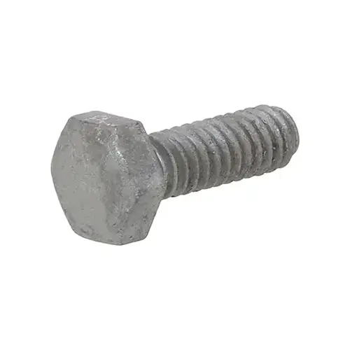 Hex Bolt 1/4" D X 1" L Hot Dipped Galvanized Steel Hot Dipped Galvanized