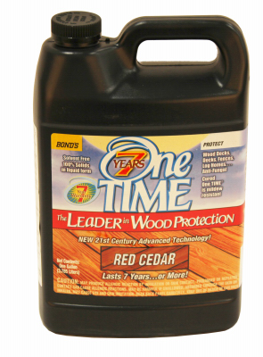 One TIME 00300 Wood Protector Semi-Transparent Matte Red Cedar 1 gal Red Cedar