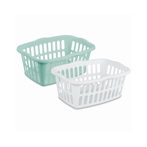 Laundry Basket Assorted Plastic Assorted - pack of 12