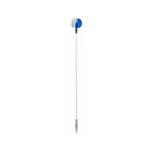 NuVue 2666 Driveway Marker 46" Round Blue/White Blue/White