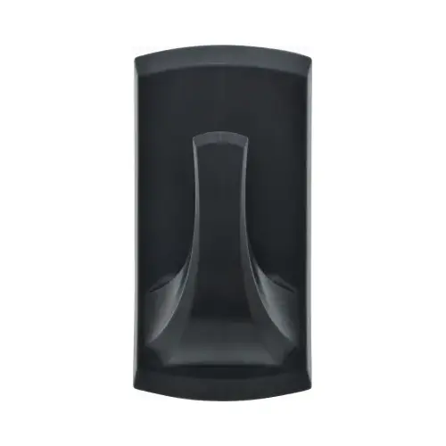 Decorative Hooks 3.5" L Black Plastic Rectangular 20 lb. cap. Blac - 2 per pack x4 packs