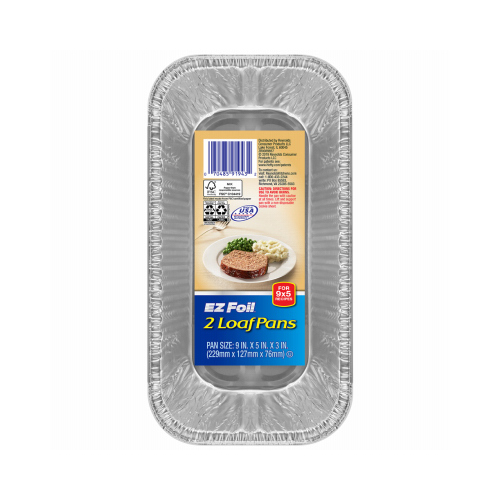 Loaf Pan 5" W X 9" L Silver Silver - pack of 12