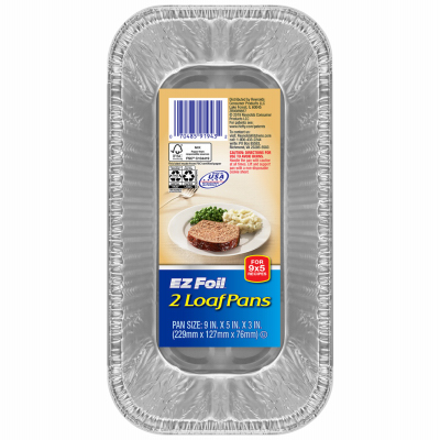 EZ Foil Z91943 Loaf Pan 5" W X 9" L Silver Silver