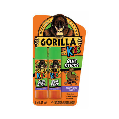 Gorilla 2605202-XCP6 Glue Stick Kids High Strength 2 pk - pack of 6