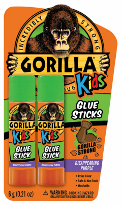 Gorilla 2605202 0.21 Oz. Clear Drying Glue Stick (2-Pack)