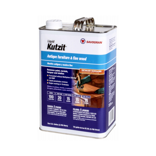 Savogran 01243 Kutzit Paint/Varnish Remover, Liquid, Aromatic, Blue, 1 gal