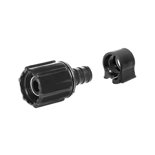 Flair-It 30873 PEXLOCK Swivel Pipe Adapter, 1/2 in, BSPT, Polysulfone, Black, 100 psi Pressure Pair