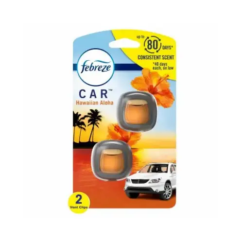 Car Air Freshener Hawaiian Aloha Scent 0.06 oz Liquid Pair