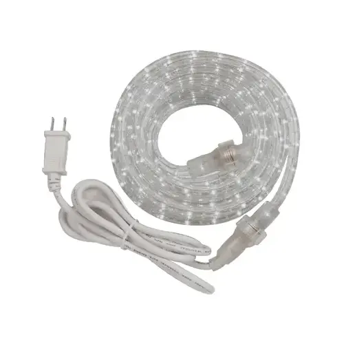 Rope Light Kit, 120 VAC, 2 W, 72-Lamp, LED Lamp, Daylight Light, 67 Lumens Lumens, 4500 K Color Temp White