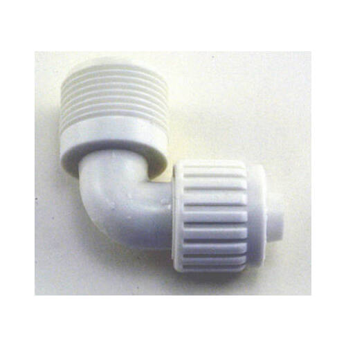 PEXLOCK Pipe Elbow, 3/4 in, MPT, 90 deg Angle