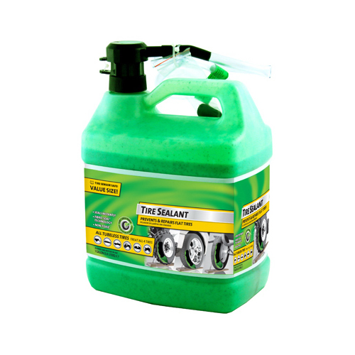 Tire Sealant, 1 gal Jug, Liquid, Characteristic Green