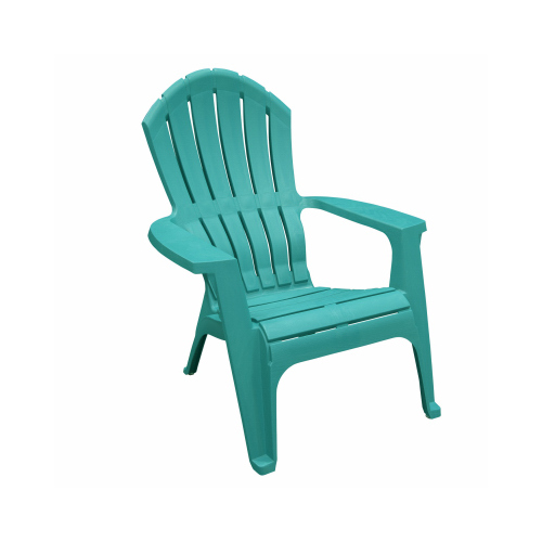 Adams 8371-94-3902 Chair RealComfort Teal Polypropylene Frame Adirondack