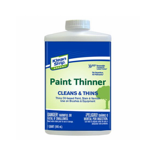 Klean Strip QKKP752 QKKP75CA Paint Thinner, Liquid, Milky White, 1 qt