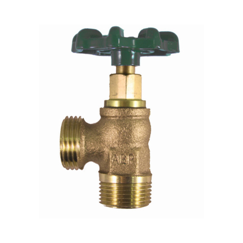 Arrowhead 223LF Boiler Drain, 3/4 x 3/4 in Connection, MIP x Hose Thread, 125 psi Pressure, 8 to 9 gpm, Red Brass Body