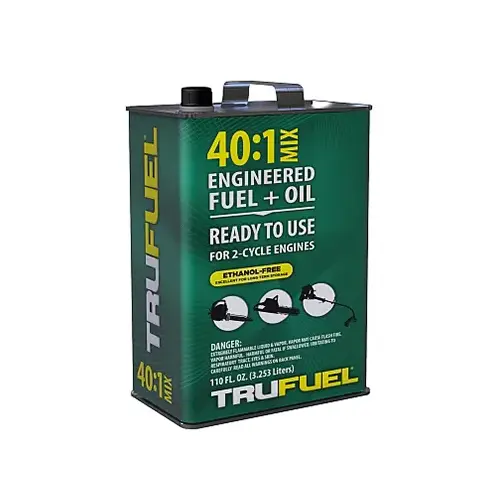 TruFuel 6525506 110 Oz. 40:1 Ethanol-Free Small Engine Fuel & Oil Pre-Mix Green