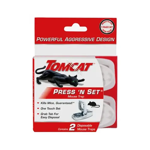 Tomcat 0360710 Mouse Trap Pair White