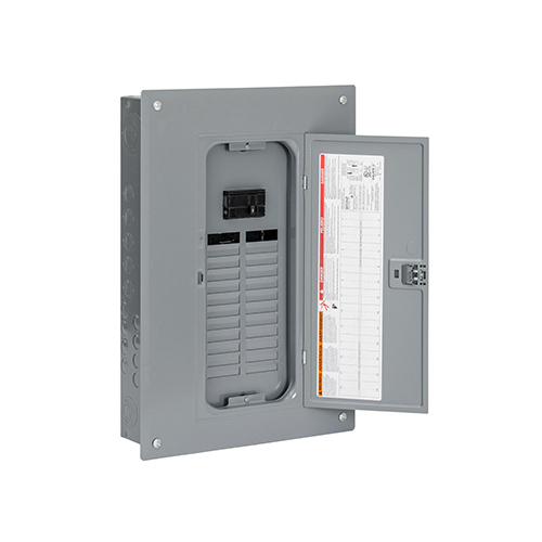 QO 100 Amp 24-Space 34-Circuit Indoor Main Breaker Plug-On Neutral Load Center with Cover