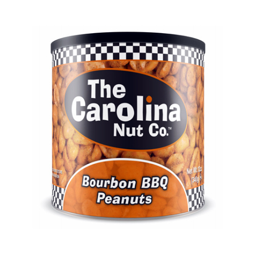 The Carolina Nut Company 11007-XCP6 Peanuts Bourbon BBQ 12 oz Can - pack of 6