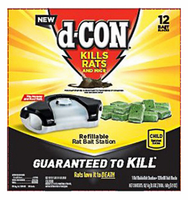 D-CON 1920099323 Bait Station Blocks For Mice and Rats