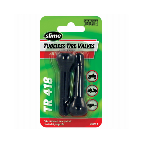 Slime 2081-A Tubeless Tire Valve Rubber 60 psi