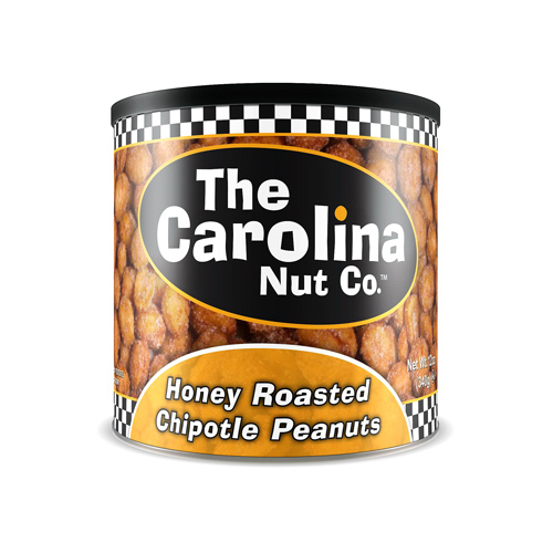 The Carolina Nut Company 11070 Peanuts Honey Roasted Chipotle 12 oz Can