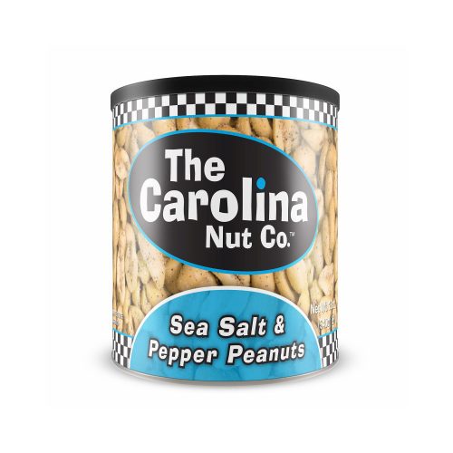 The Carolina Nut Company 11008-XCP6 Peanuts Sea Salt and Pepper 12 oz Can - pack of 6
