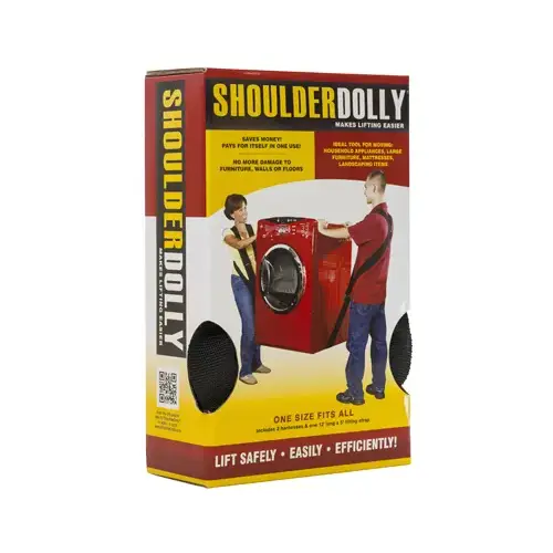 ShoulderDolly LD2000 800 Lb. Capacity Moving Straps Shoulder Dolly Black