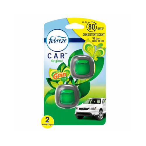 Car Air Freshener Original Gain Scent 0.06 oz Liqui - 2 per pack x8 packs