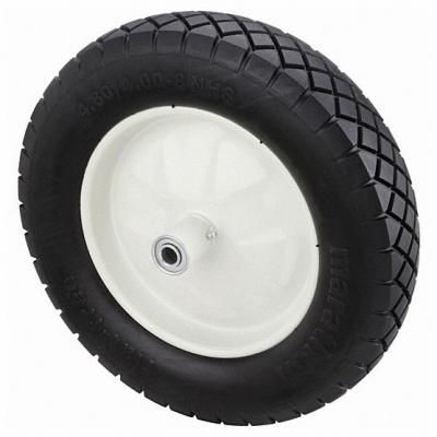 MARATHON 00047 Wheelbarrow Tire Universal Fit 8" D X 15.5" D 500 lb. cap. Centered Polyurethane