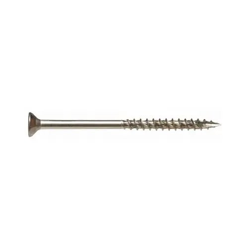 Exterior Deck Screws Power Pro No. 10 X 2-1/2" L Star Flat Head Stainless Steel