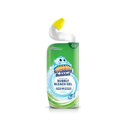 Toilet Bowl Cleaner Bubbly Bleach Gel Rainshower Scent 24 oz Gel - pack of 6