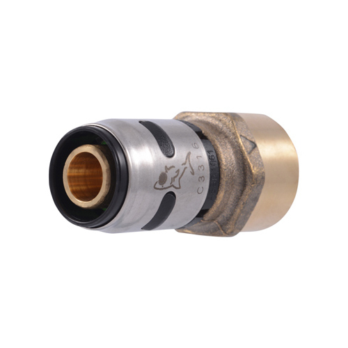 PEX Evopex Push To Connect Female Brass Pipe Adapter, 1/2 In., 6-Pk.