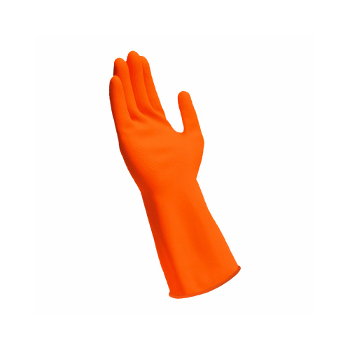 Firm Grip Stripping Gloves, Nitrile, Orange, Large, Pair