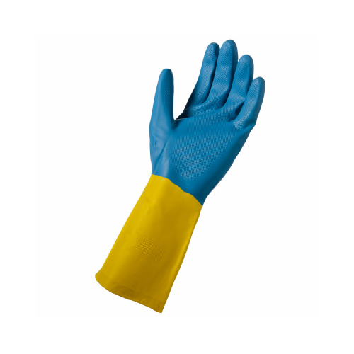 SOFT SCRUB 12683-26 Cleaning Gloves Neoprene L Blue Blue
