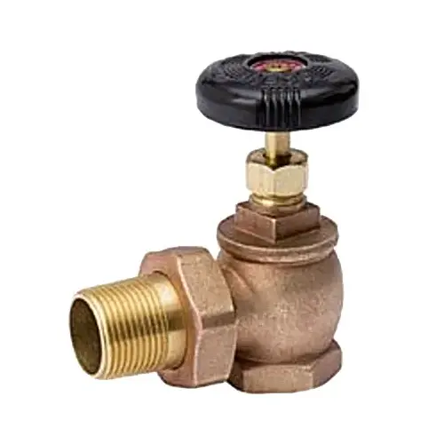 B&K 109-304 Steam Radiator Valve, Angled, Brass/Bronze