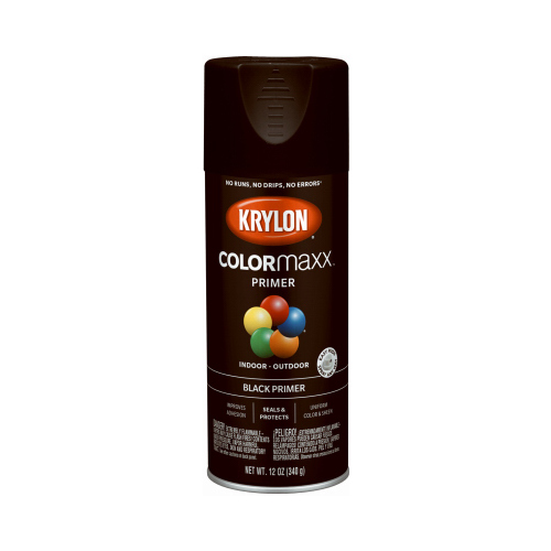 KRYLON K05581007 COLORmaxx Primer, Black, 12 oz