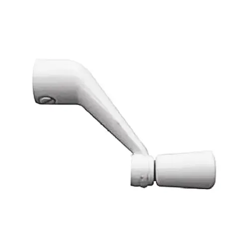 Crank Handle, Zinc, Painted White